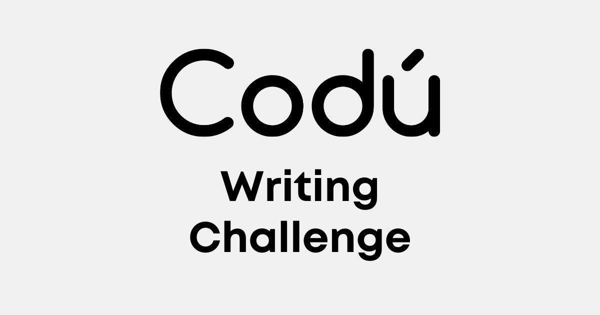 "Codú Writing Challenge" text on white background